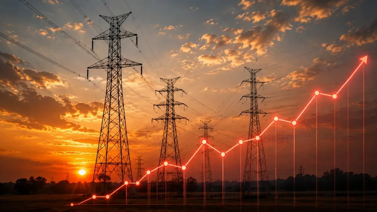 Rising electricity tariffs and power lines