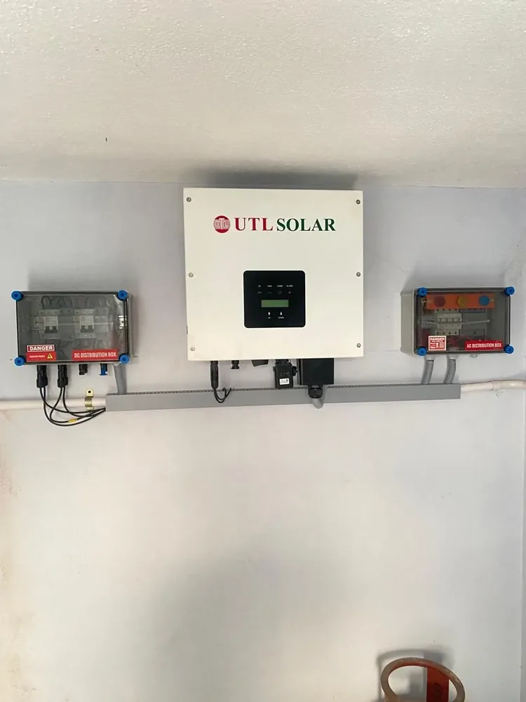 UTL Solar inverter and distribution box setup